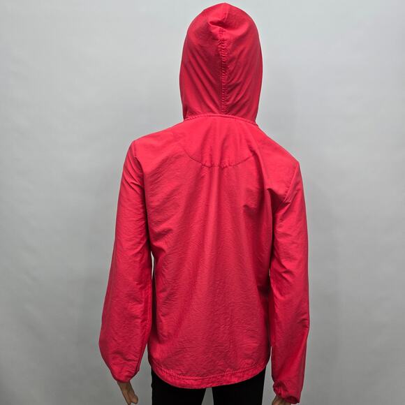 LL Bean Hooded Windbreaker Quarter 1/4 Zip Popover Women S Lightweight Jacket - Picture 10 of 13